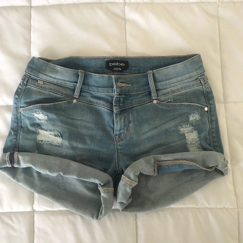 BEBE denim shorts